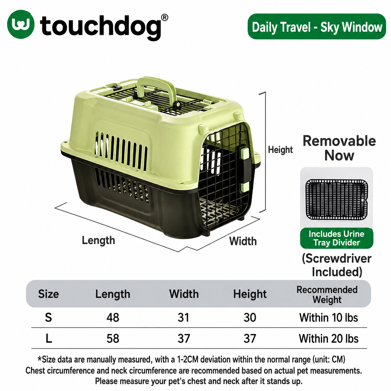 360° ventilated travel crate
