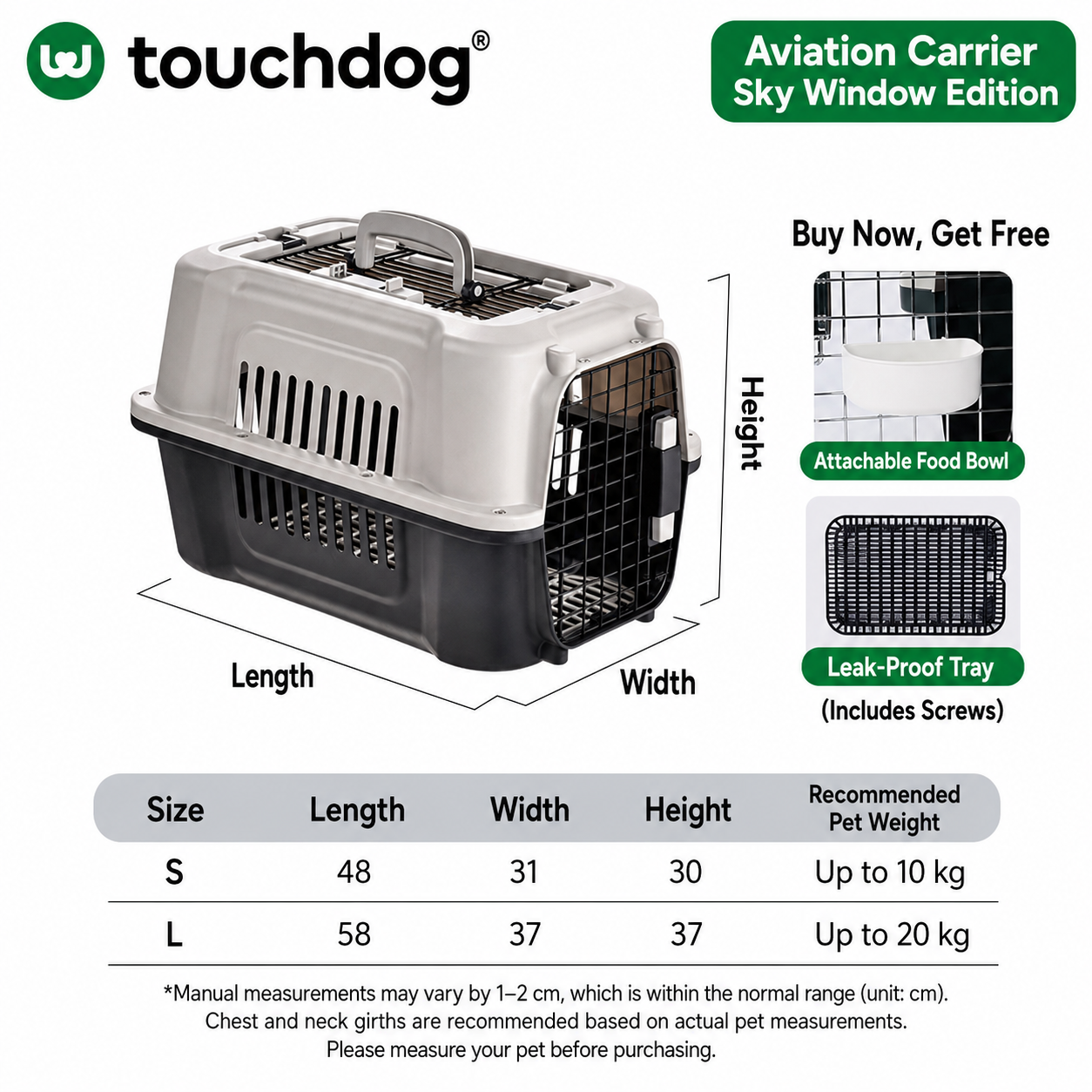 360° ventilated travel crate
