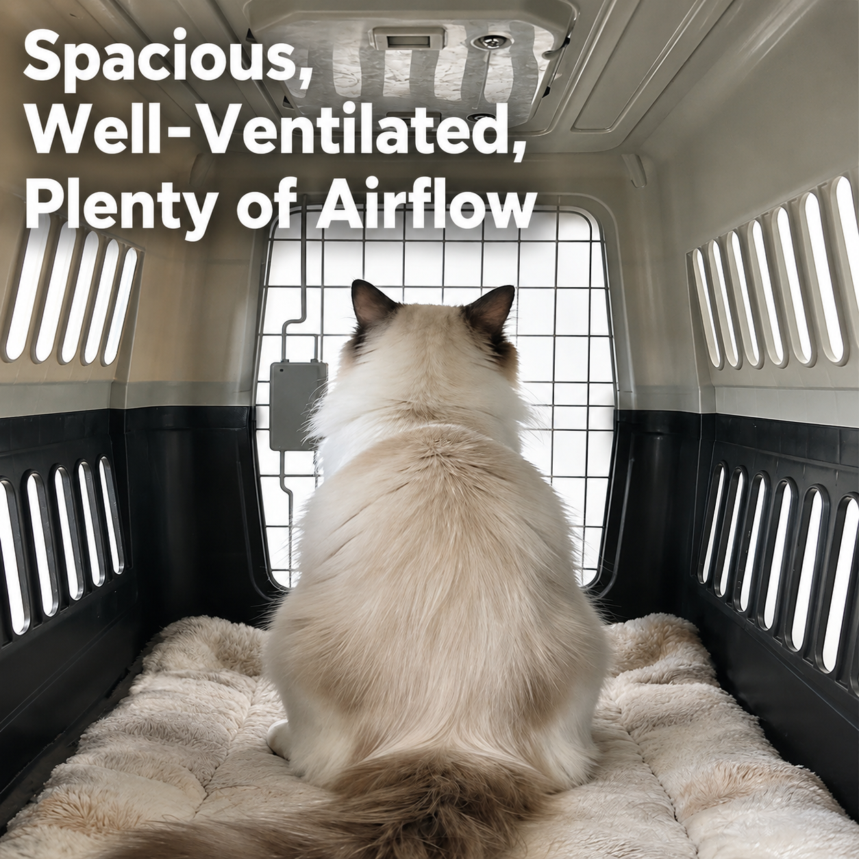 360° ventilated travel crate