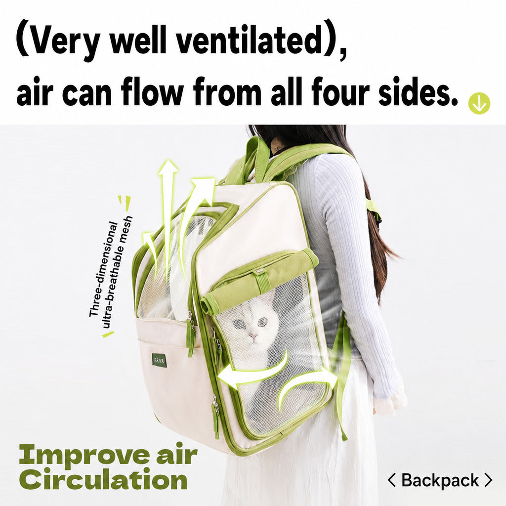 Expandable Airflow Pet Backpack