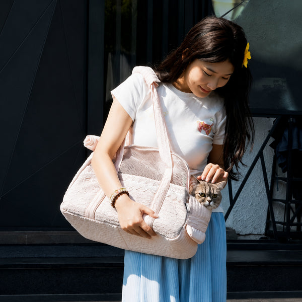 Lace Pet Carrier Tote