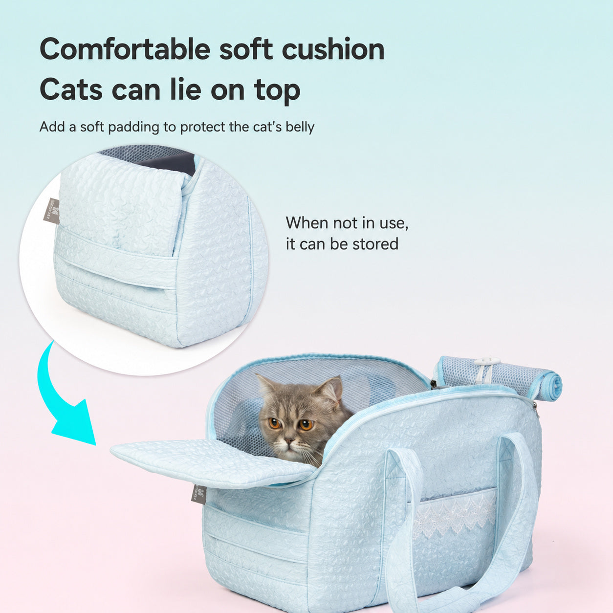 Lace Pet Carrier Tote