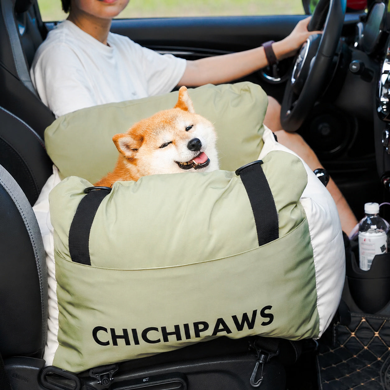 Color-block Pet Car Seat Bed