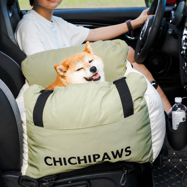 Color-block Pet Car Seat Bed