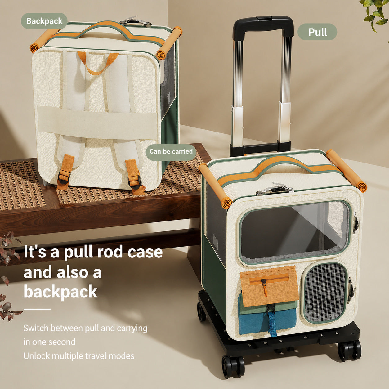 Two-cat Travel Backpack Set