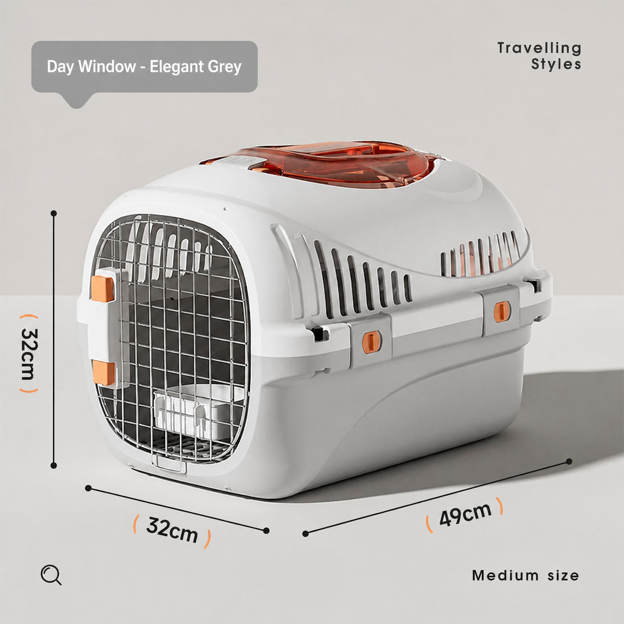 Ventilated Travel Carrier Dual-lock