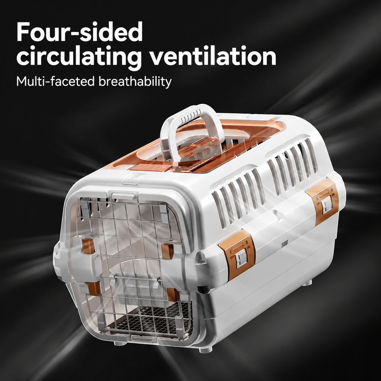 Ventilated Travel Carrier Dual-lock