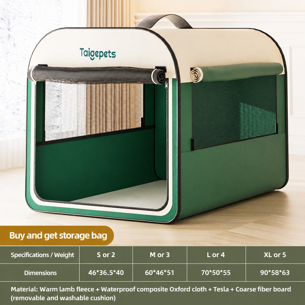 Foldable Pet Crate Den