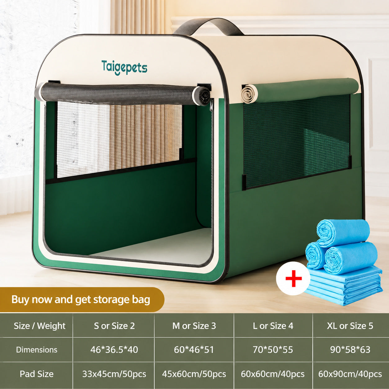 Foldable Pet Crate Den