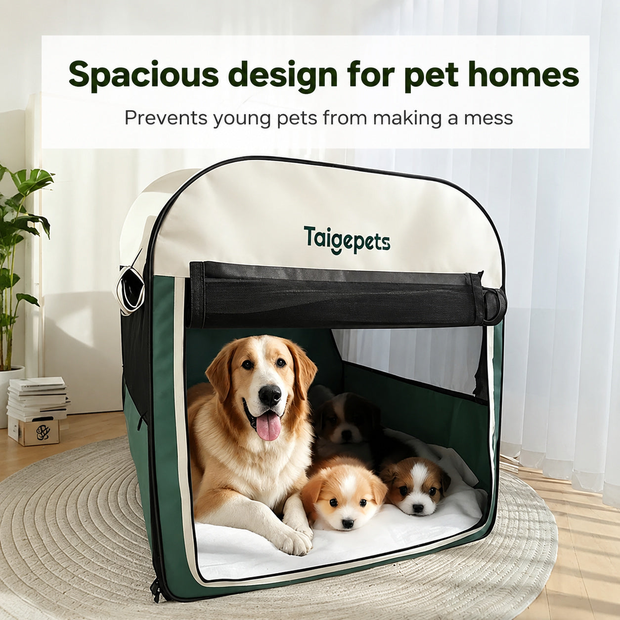 Foldable Pet Crate Den