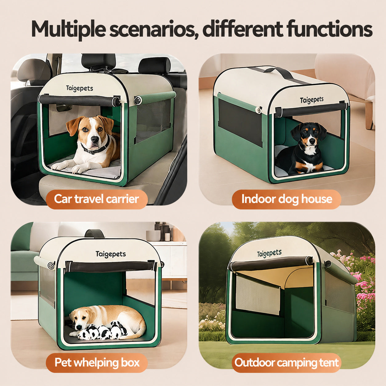 Foldable Pet Crate Den