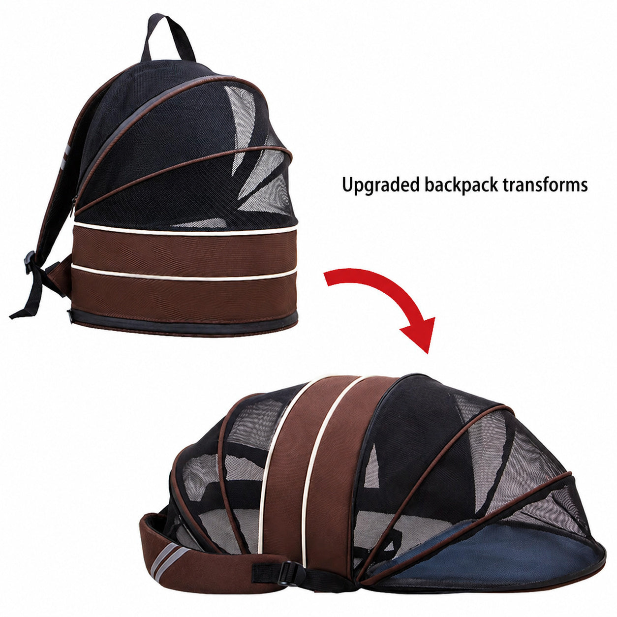 Expandable Mesh Pet Backpack