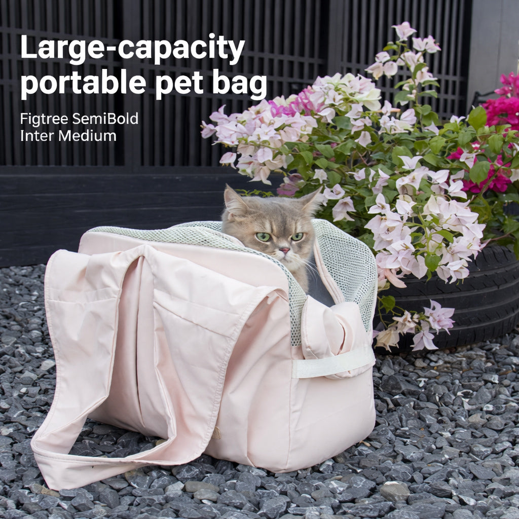Breathable Mesh Pet Carrier Tote