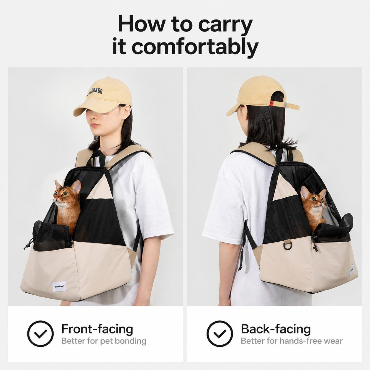 Mesh Cat Backpack Carrier