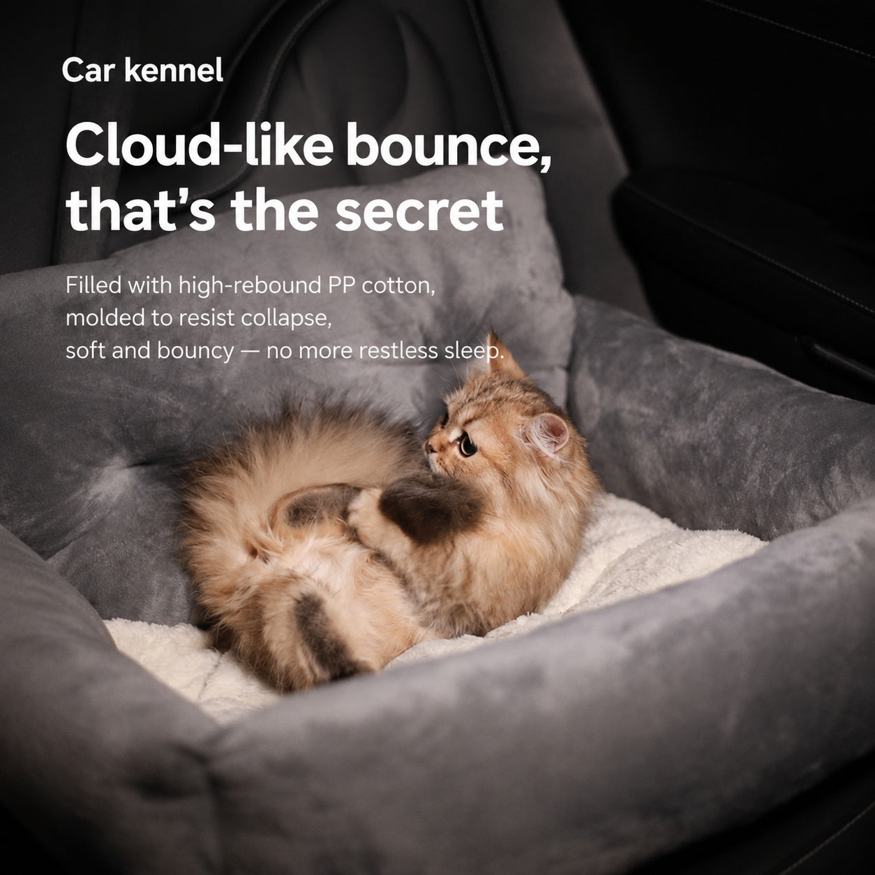 Cloud-soft Pet Car Bed