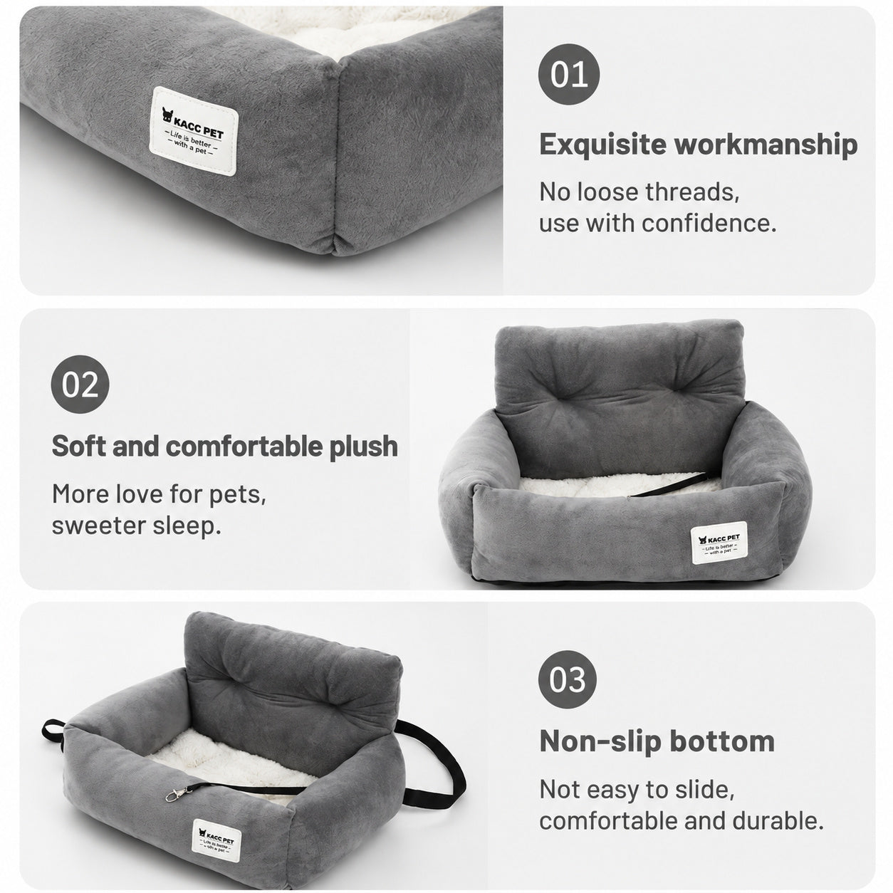Cloud-soft Pet Car Bed