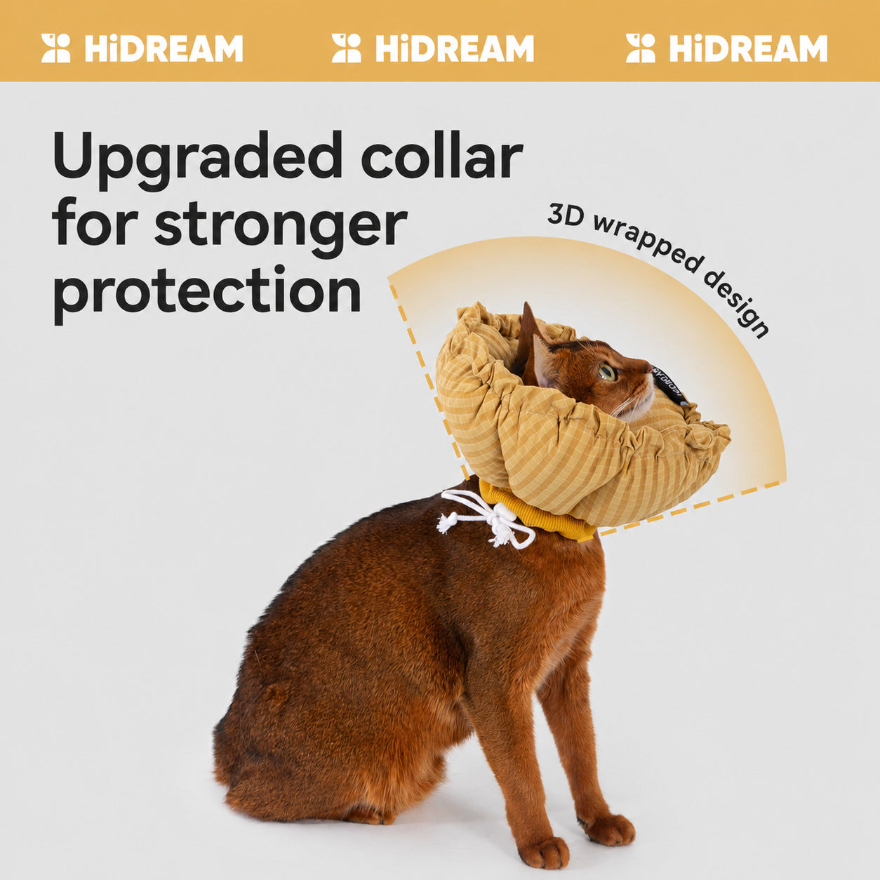 Gingham Plush Recovery Collar