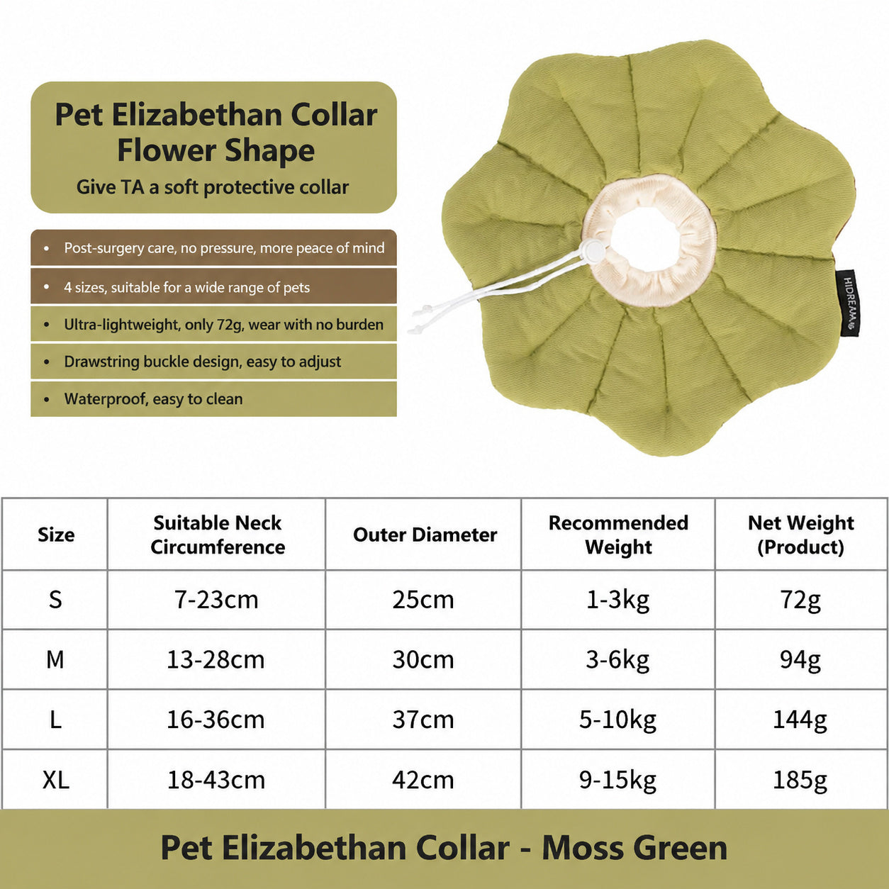 Petal-soft Recovery Collar