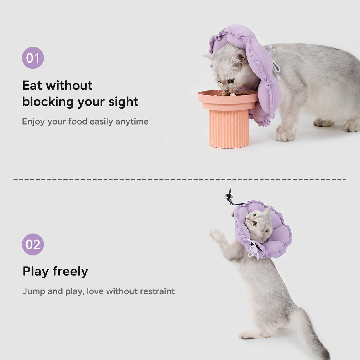Petal-soft Recovery Cat Collar