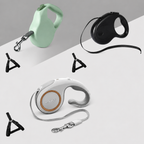 Smooth-glide retractable pet leash