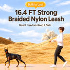 Smooth-glide retractable pet leash