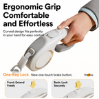 Smooth-glide retractable pet leash