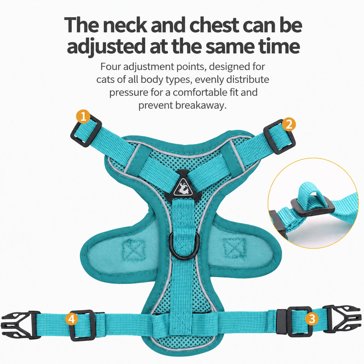 Escape-proof Reflective Cat Harness