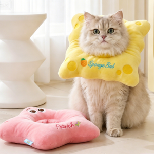 Square & Star Plush Soft Pet Cone Collar