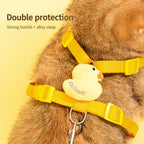 Cat Harness Set With Duck Print