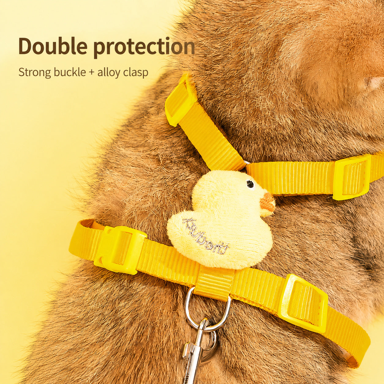 Cat Harness Set With Duck Print