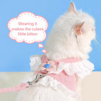 Ruffle Cat Harness Set