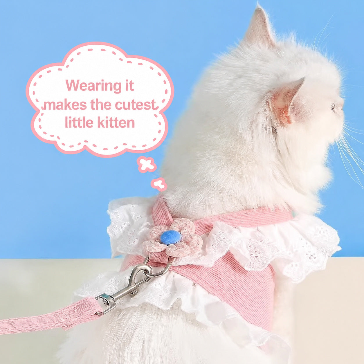 Ruffle Cat Harness Set