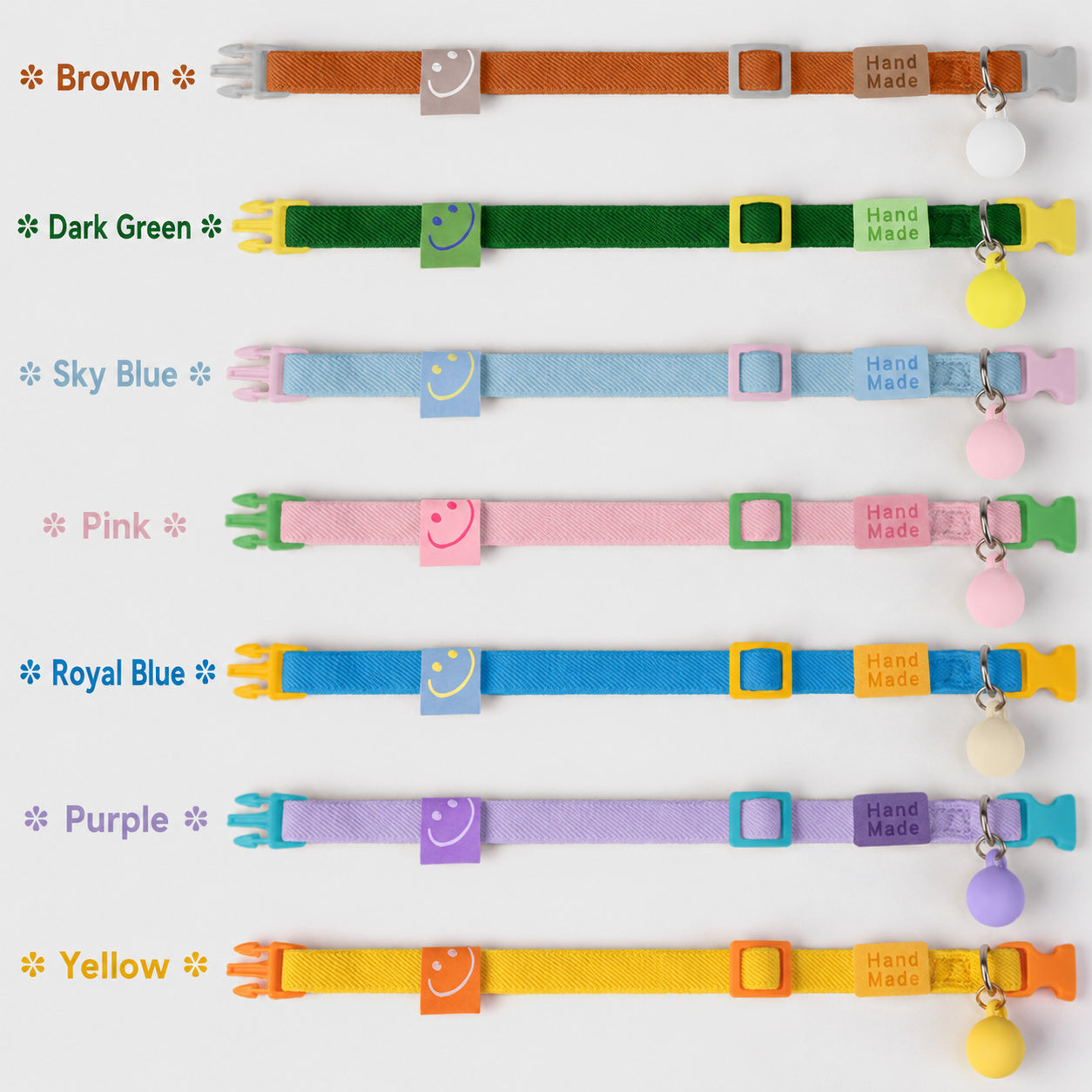 Pop-Color Stretch Cat Collar
