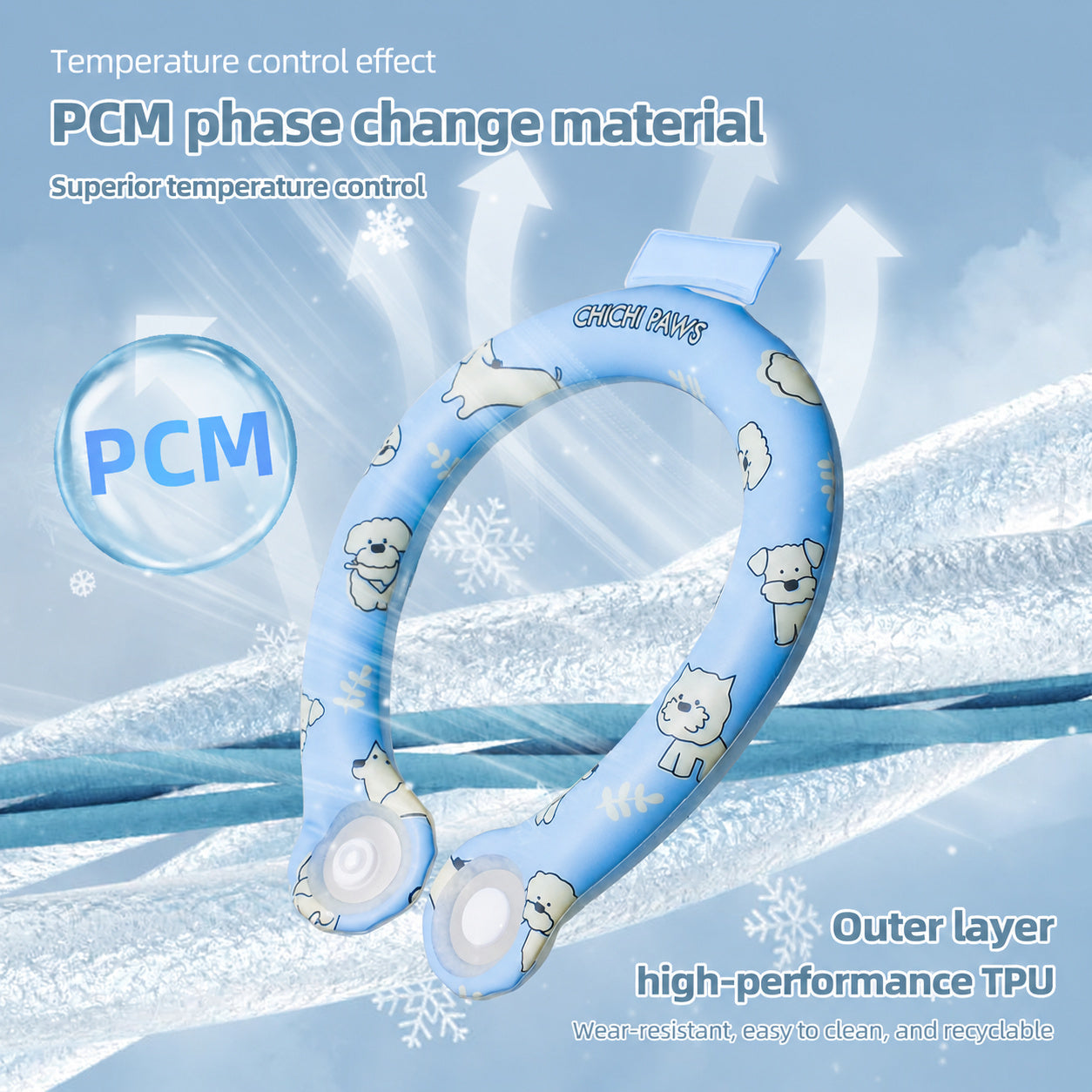 PCM Cooling Pet Collar