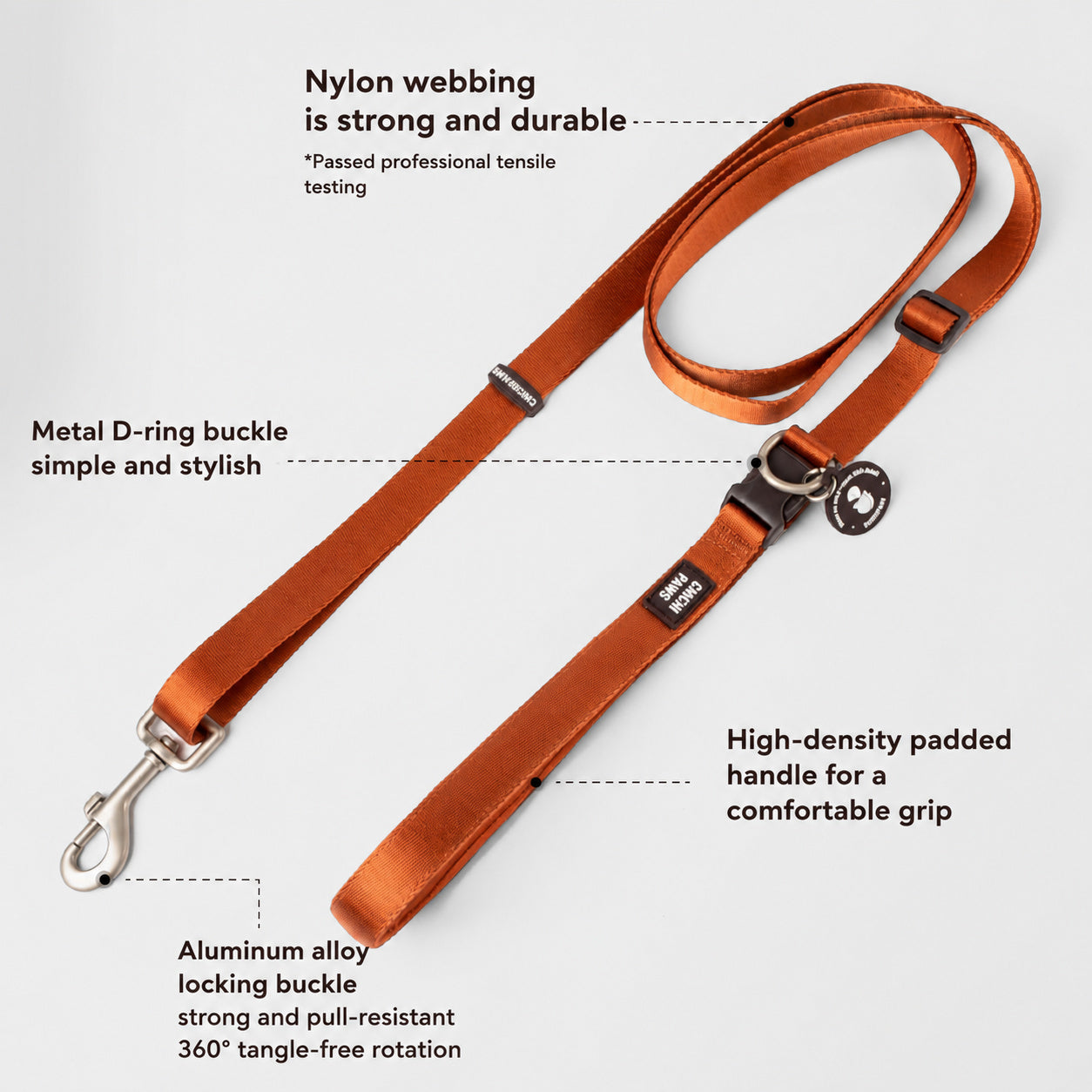 Figure-8 Escape-proof Collar Leash