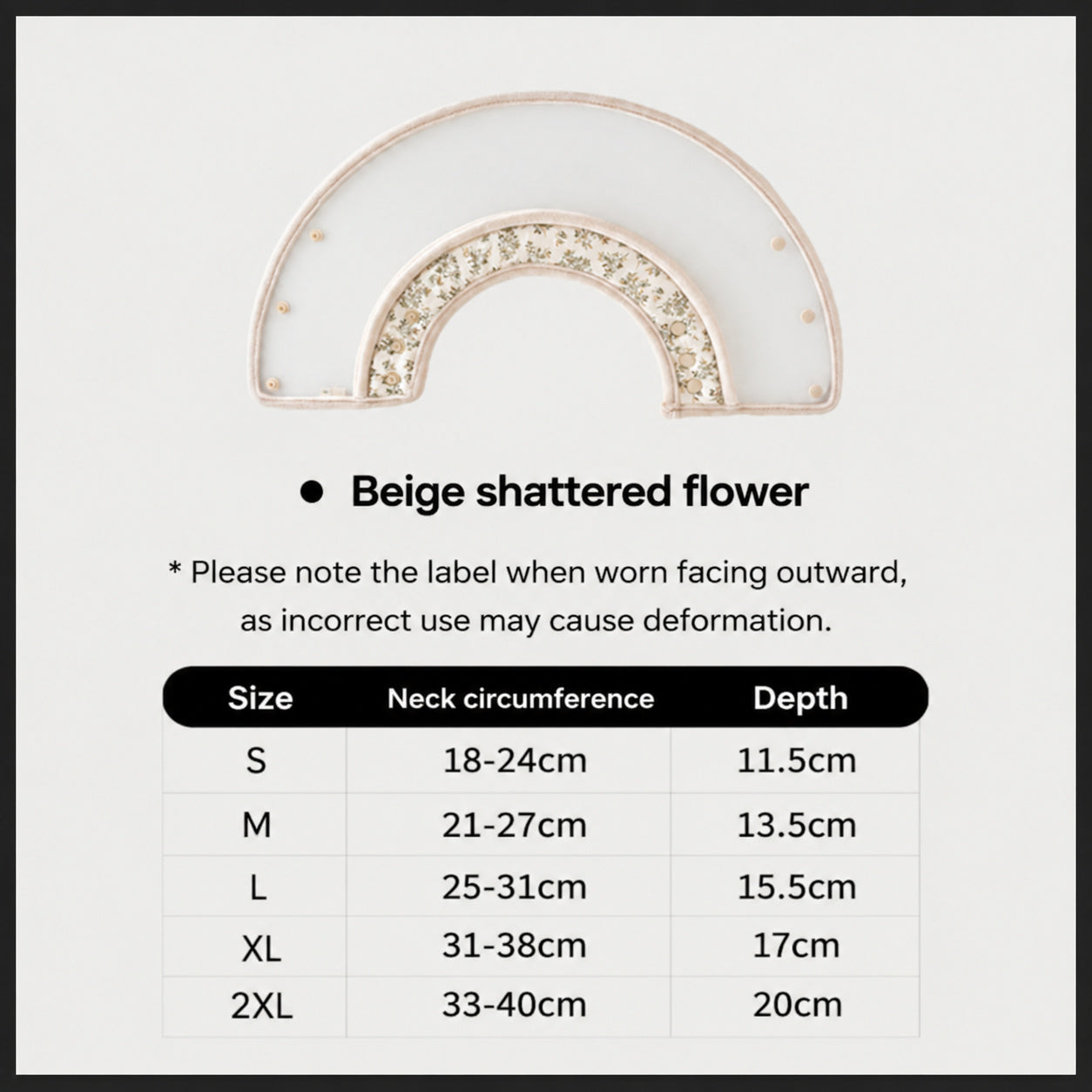 Floral Antibacterial Recovery Collar