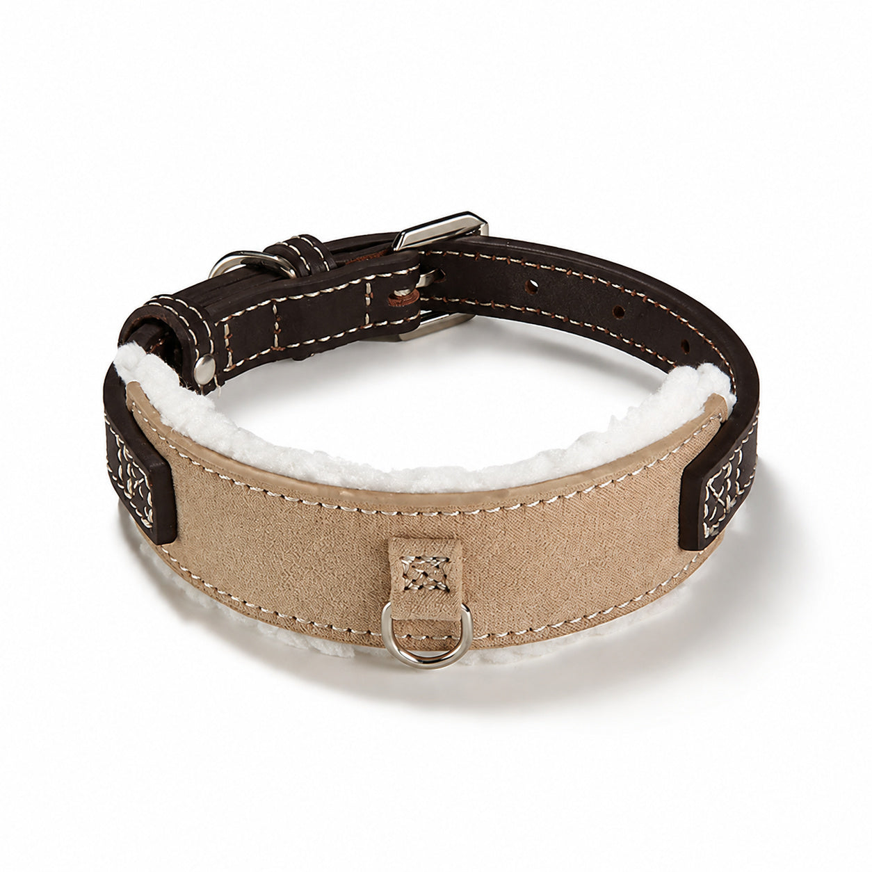 Suede Leather Dog Collar