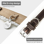 Suede Leather Dog Collar