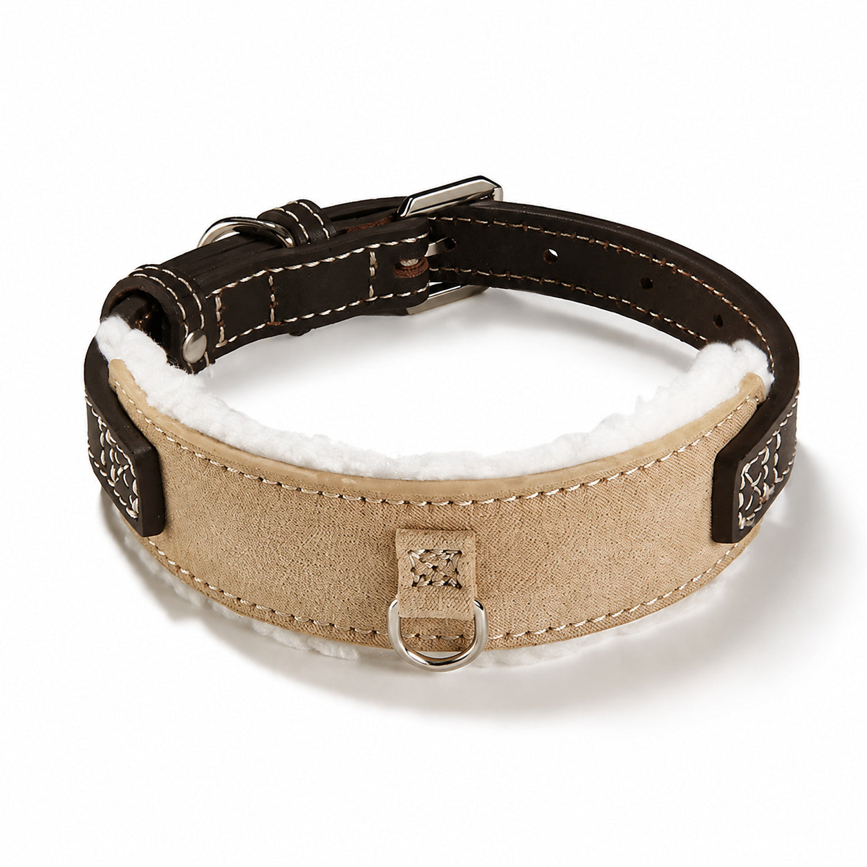 Suede Leather Dog Collar