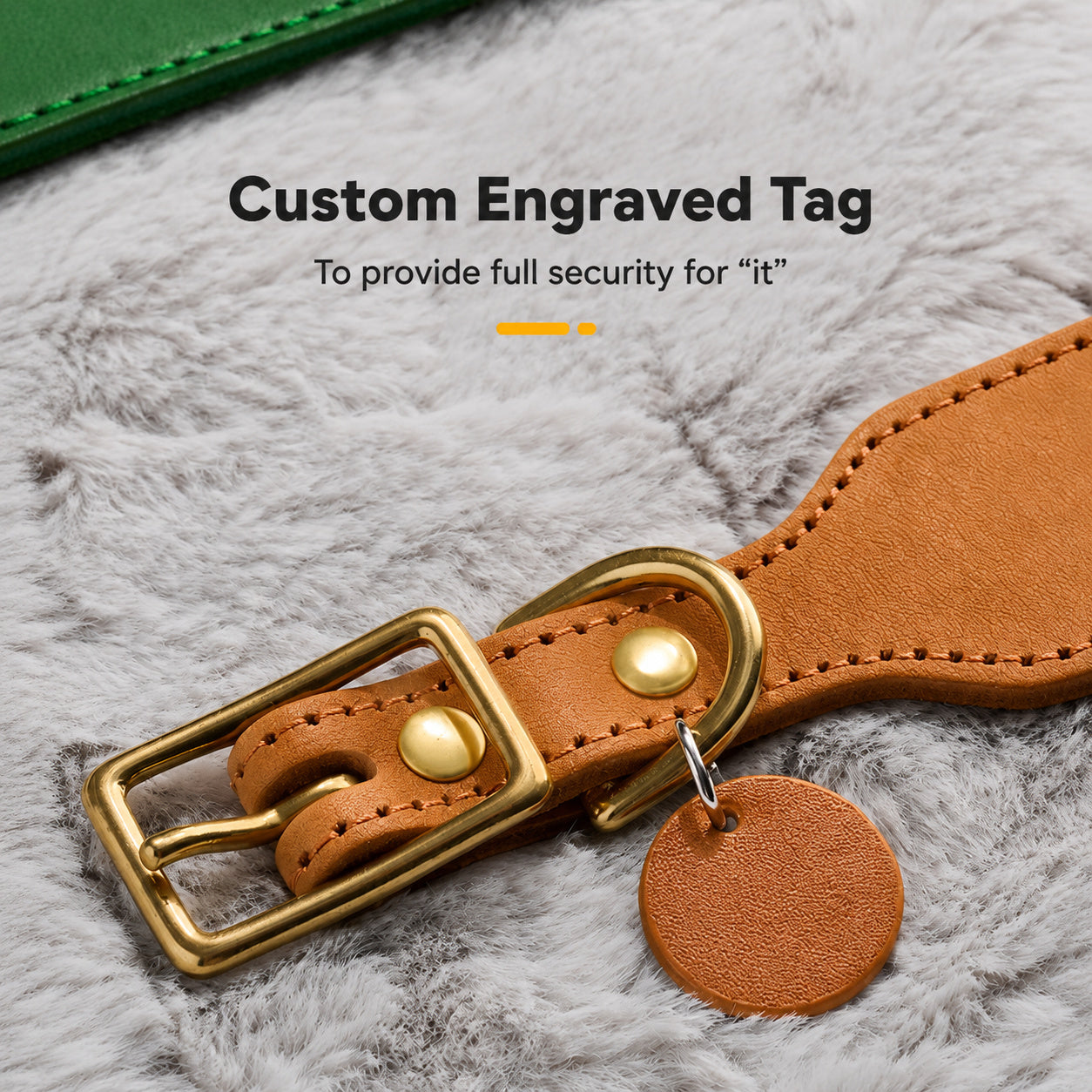 Top-grain Leather Dog Collar