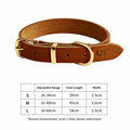 Top-grain Leather Dog Collar