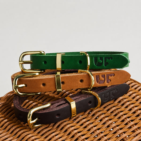 Top-grain Leather Dog Collar