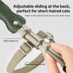 Adjustable Leather Harness Leash
