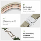 Adjustable Leather Harness Leash