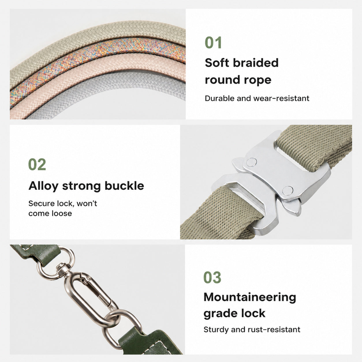Adjustable Leather Harness Leash