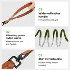 Leather-handle Slip Lead
