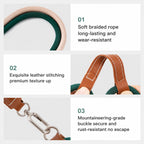 Adjustable Leather-trim Harness Set