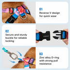 Anti-shock Harness Leash Set
