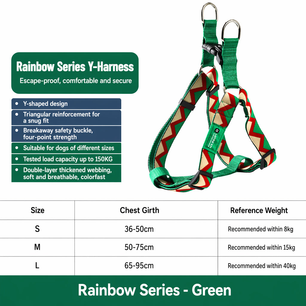 No-pull Rainbow Harness Set
