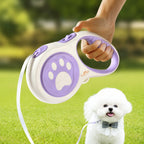 Paw-print Retractable Leash